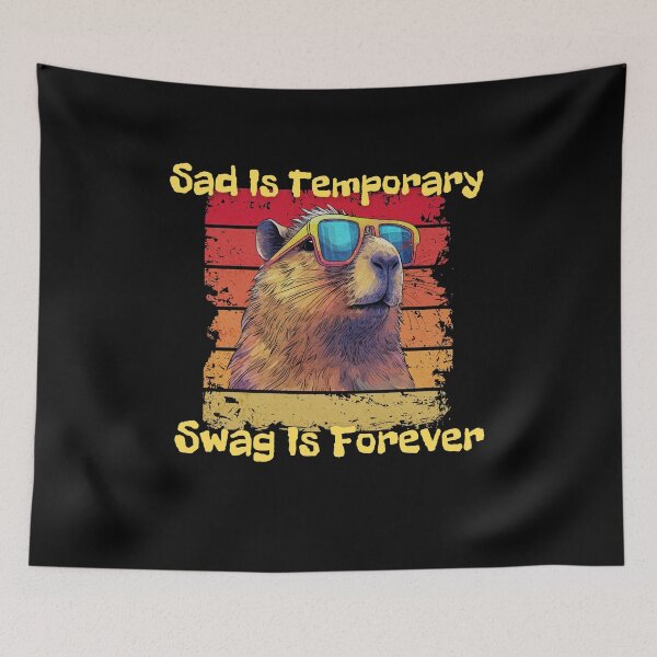 Item preview, Sad is temporary Swag is forever, Perfect gift for anyone who loves humor and trendy animal-themed art designed and sold by FelkMariShop.