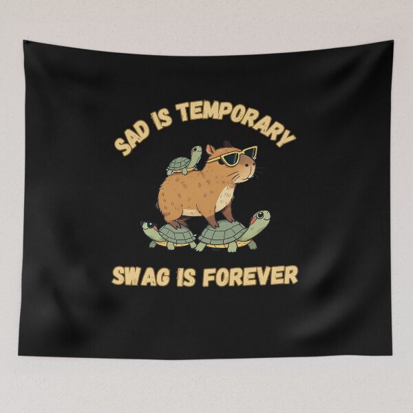 Item preview, Sad is temporary Swag is forever, Perfect gift for anyone who loves humor and trendy animal-themed art designed and sold by FelkMariShop.