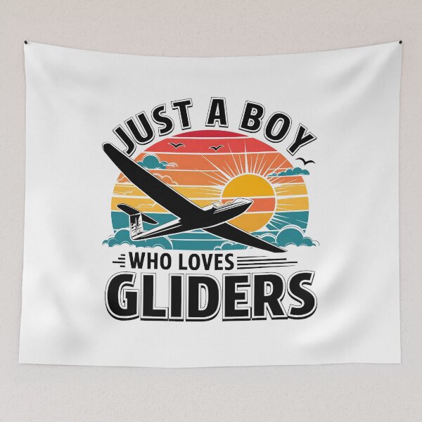 Item preview, Just A Boy Who Loves Gliders designed and sold by OskarArts.