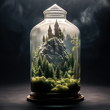 Artwork thumbnail, Castle In A Jar by Rtymer