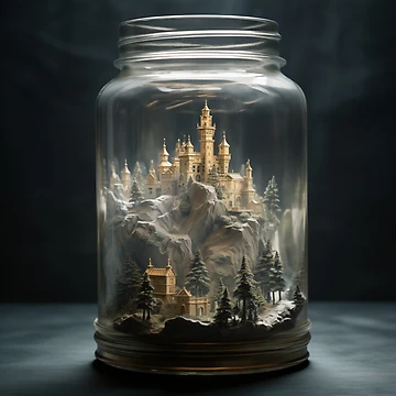 Artwork thumbnail, Castle In A Jar by Rtymer