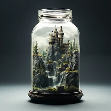 Artwork thumbnail, Castle In A Jar by Rtymer