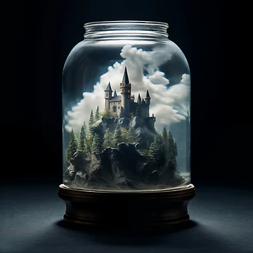 Artwork thumbnail, Castle In A Jar by Rtymer