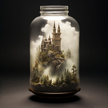 Artwork thumbnail, Castle In A Jar by Rtymer