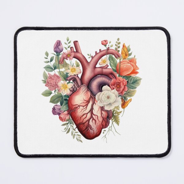 Item preview, Floral Heart Anatomy designed and sold by papersandtschai.