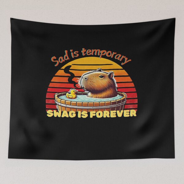 Item preview, Sad is temporary Swag is forever, Perfect gift for anyone who loves humor and trendy animal-themed art designed and sold by FelkMariShop.