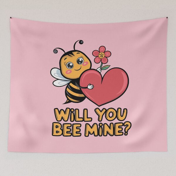 Item preview, Cute Bee Valentine – "Will You Bee Mine? designed and sold by JPees.