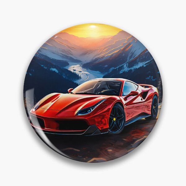 Item preview, Dynamic Sports Car Highlighted By Stunning Alpine Sunset designed and sold by RevUpDesign.