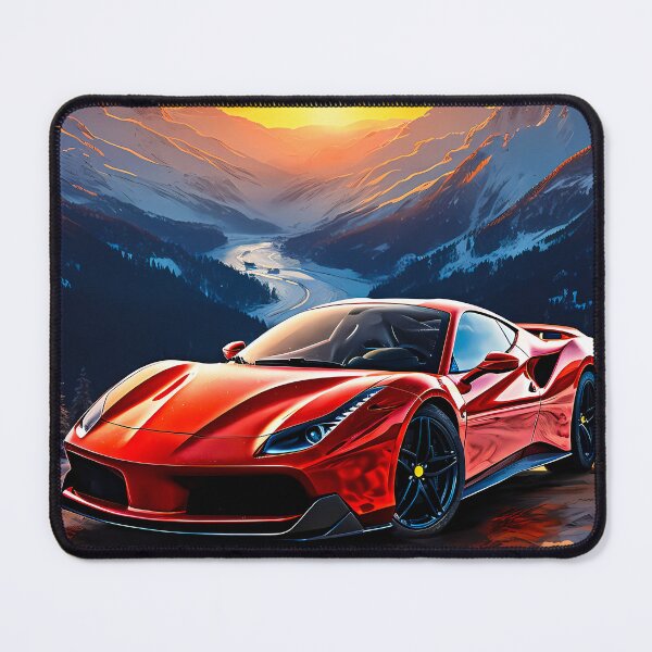 Item preview, Dynamic Sports Car Highlighted By Stunning Alpine Sunset designed and sold by RevUpDesign.