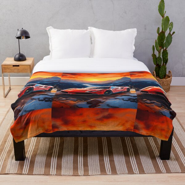 Item preview, Dynamic Sports Car Highlighted By Stunning Alpine Sunset designed and sold by RevUpDesign.