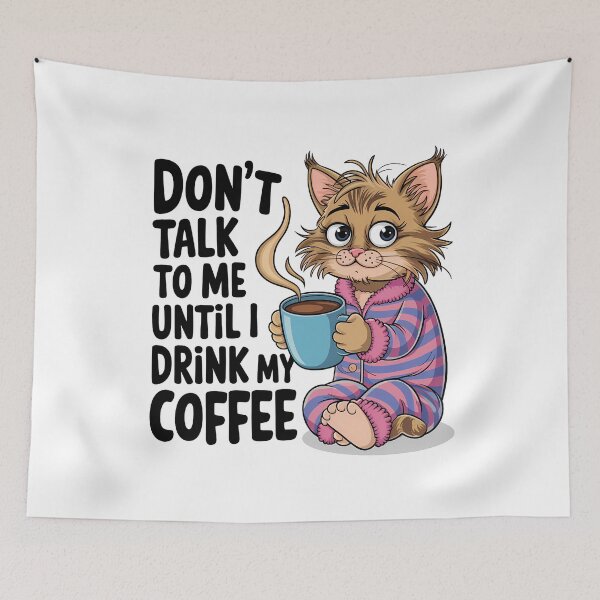 Item preview, Don’t Talk To Me Until I Drink My Coffee designed and sold by OskarArts.