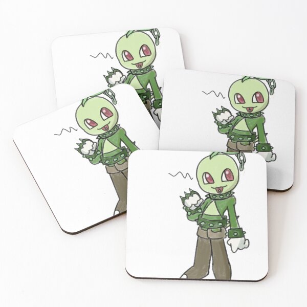 Item preview, punk chikorita gijinka designed and sold by jipfluce.