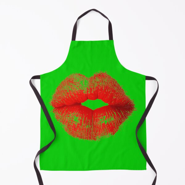 Item preview, Red Lips with vibrant green backgrpund designed and sold by BoredNerdyGirl.