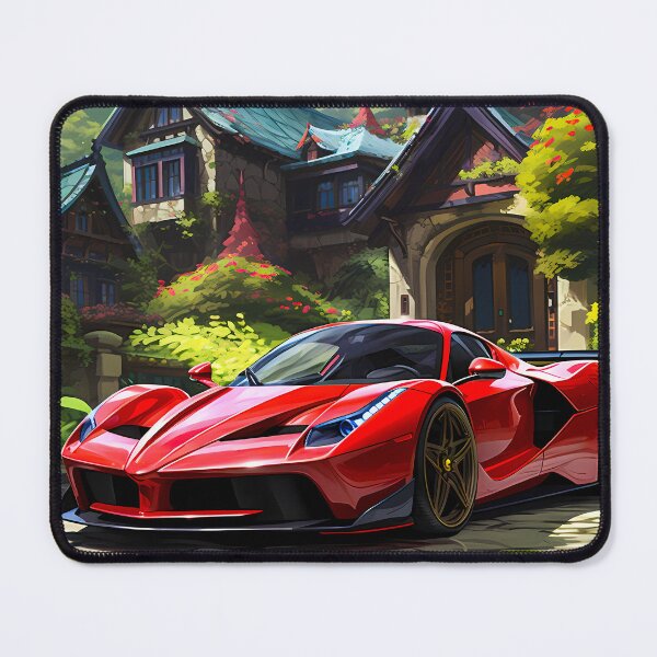 Item preview, Exotic Hypercar Parked In Front of Luxury Mansion In Mountains designed and sold by RevUpDesign.