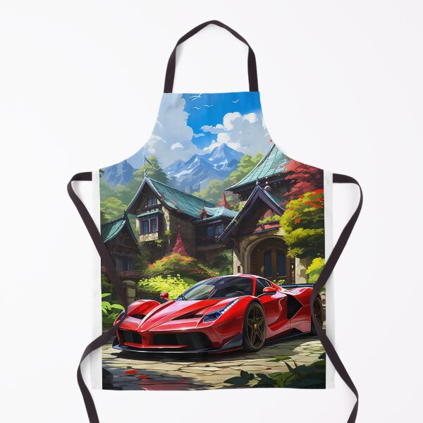 Item preview, Exotic Hypercar Parked In Front of Luxury Mansion In Mountains designed and sold by RevUpDesign.