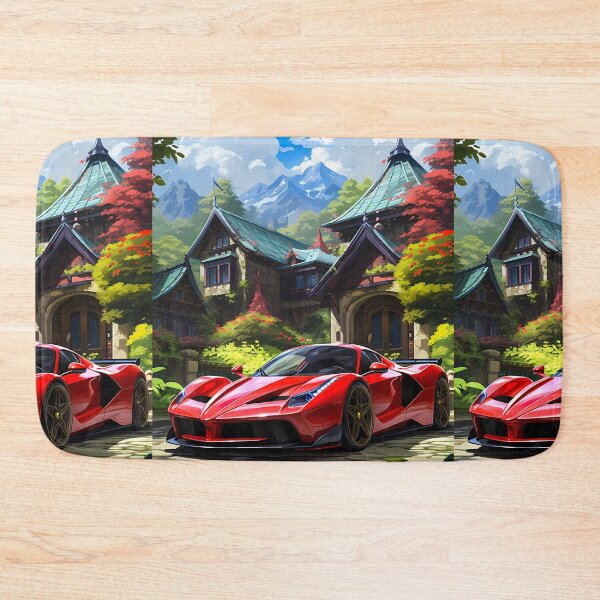 Item preview, Exotic Hypercar Parked In Front of Luxury Mansion In Mountains designed and sold by RevUpDesign.