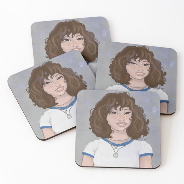 Item preview, chica rizada sonriente designed and sold by laviiou.