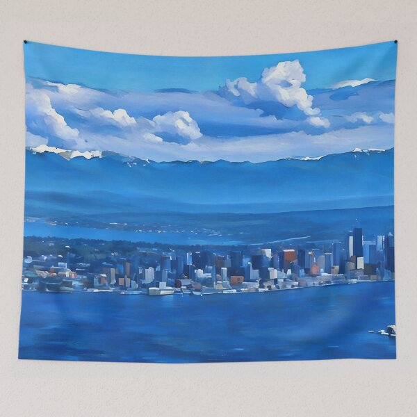 Item preview, Seattle Cascade Mountain View (Impressionist) designed and sold by flyscenicair.