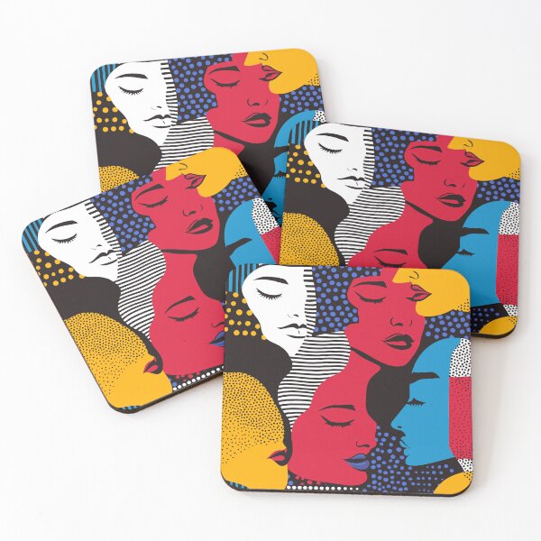 Item preview, abstract face pattern designed and sold by shafranietz.