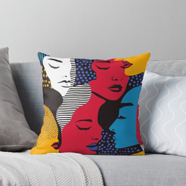 Item preview, abstract face pattern designed and sold by shafranietz.
