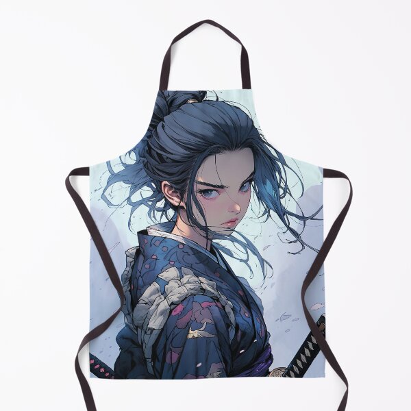 Item preview, Samurai anime girl designed and sold by iWallGlow.