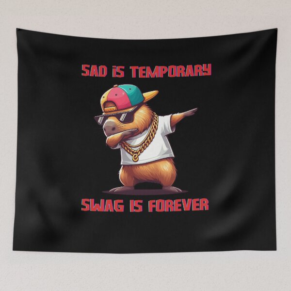 Item preview, Sad is temporary Swag is forever, Perfect gift for anyone who loves humor and trendy animal-themed art designed and sold by FelkMariShop.
