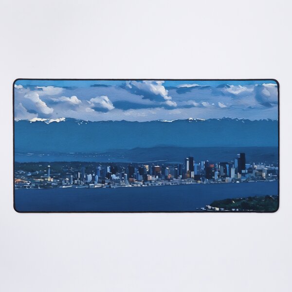 Item preview, Seattle Cascade Mountain View (Oil Painting) designed and sold by flyscenicair.