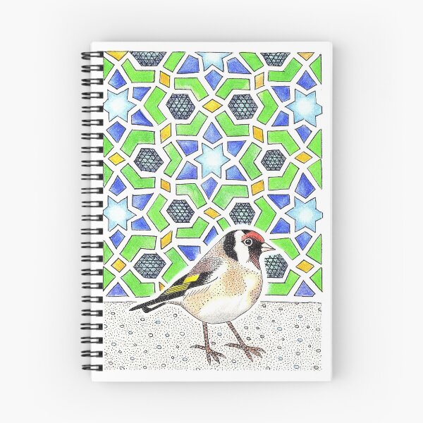 Item preview, Gold Finch and a mosaic in Islamic geometry designed and sold by John Grundeken.