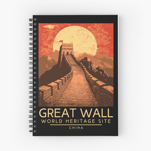 Item preview, A Vintage Travel Poster of The Great Wall of China - China  designed and sold by GoodOldVintage.