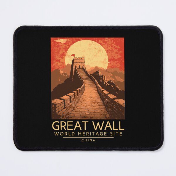 Item preview, A Vintage Travel Poster of The Great Wall of China - China  designed and sold by GoodOldVintage.
