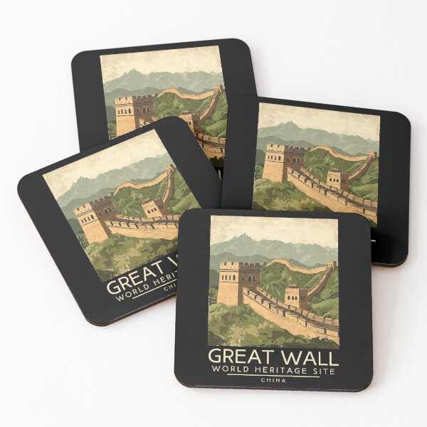 Item preview, A Vintage Travel Poster of The Great Wall of China - China  designed and sold by GoodOldVintage.