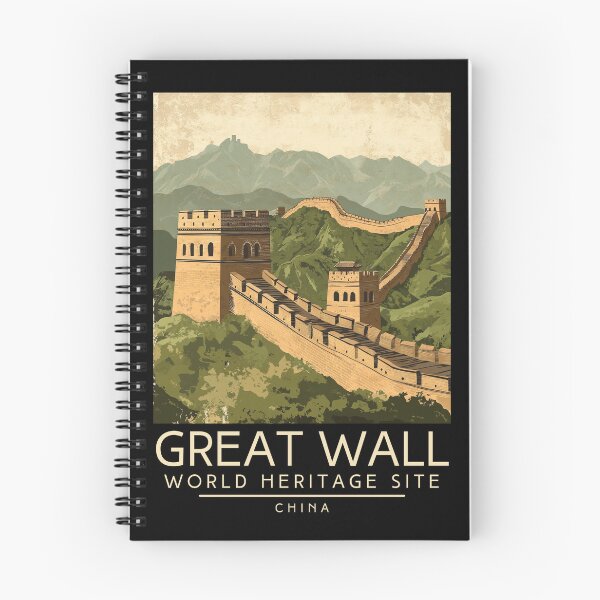 Item preview, A Vintage Travel Poster of The Great Wall of China - China  designed and sold by GoodOldVintage.