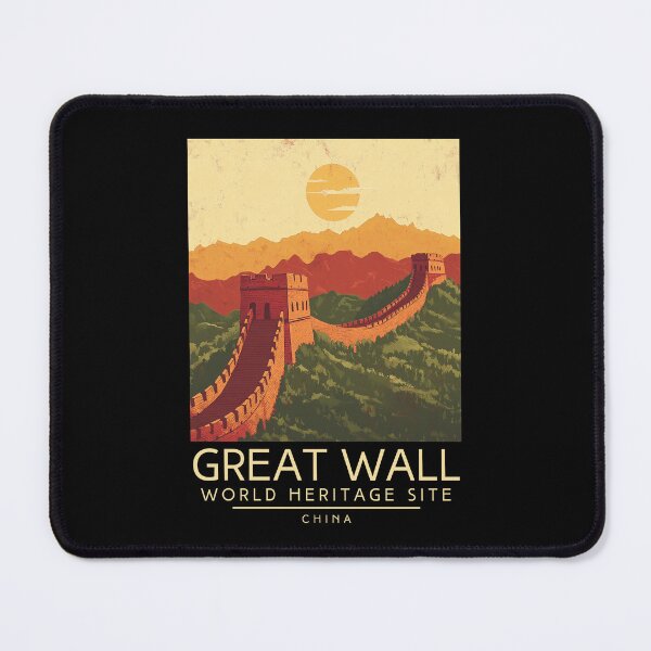 Item preview, A Vintage Travel Poster of The Great Wall of China - China  designed and sold by GoodOldVintage.