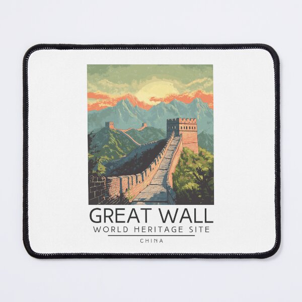 Item preview, A Vintage Travel Poster of The Great Wall of China - China  designed and sold by GoodOldVintage.