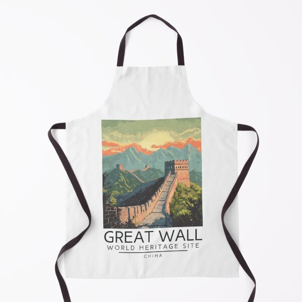 Item preview, A Vintage Travel Poster of The Great Wall of China - China  designed and sold by GoodOldVintage.