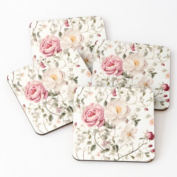 Item preview, Delicate roses and wildflowers intertwined with vines designed and sold by Zilpa’s Prints.