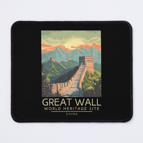 Item preview, A Vintage Travel Poster of The Great Wall of China - China  designed and sold by GoodOldVintage.