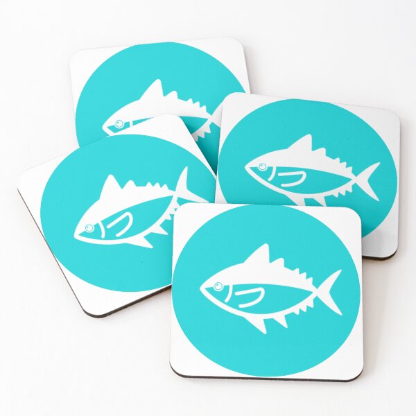 Item preview, Bleu fish circle sea sun designed and sold by Stylefishing.