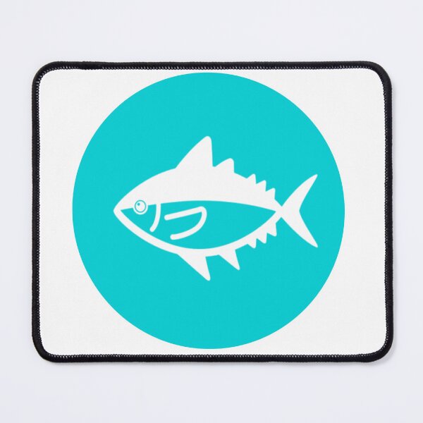 Item preview, Bleu fish circle sea sun designed and sold by Stylefishing.
