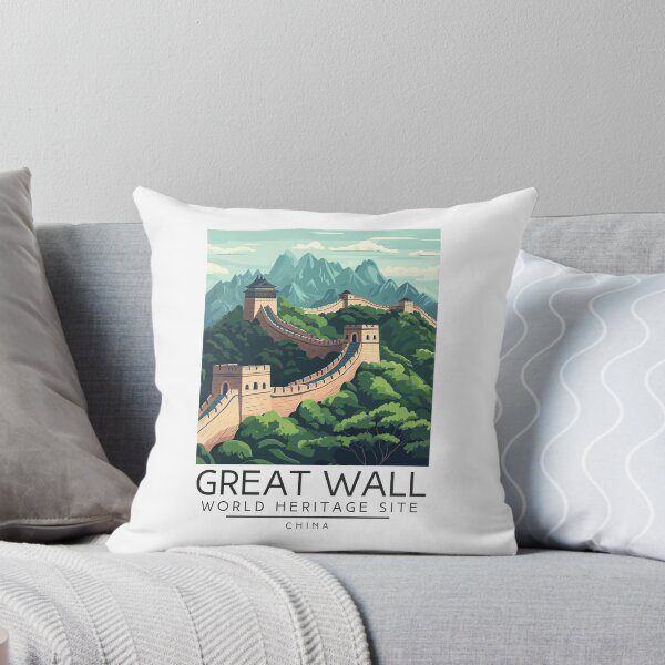 Item preview, A Vintage Travel Poster of The Great Wall of China - China  designed and sold by GoodOldVintage.