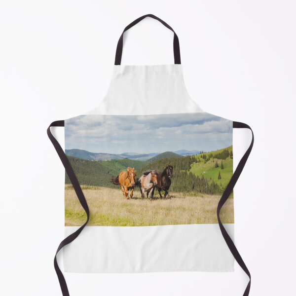 Item preview, Beautiful Horses Running, Mountain Scenery designed and sold by newburyboutique.