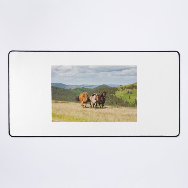 Item preview, Beautiful Horses Running, Mountain Scenery designed and sold by newburyboutique.