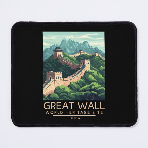 Item preview, A Vintage Travel Poster of The Great Wall of China - China  designed and sold by GoodOldVintage.