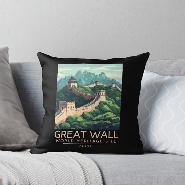 Item preview, A Vintage Travel Poster of The Great Wall of China - China  designed and sold by GoodOldVintage.