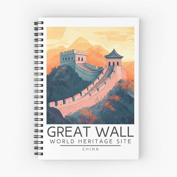 Item preview, A Vintage Travel Poster of The Great Wall of China - China  designed and sold by GoodOldVintage.