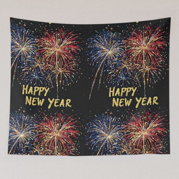 Item preview, Vibrant New Year Fireworks Celebration – Festive Night Display designed and sold by Amr Siam.