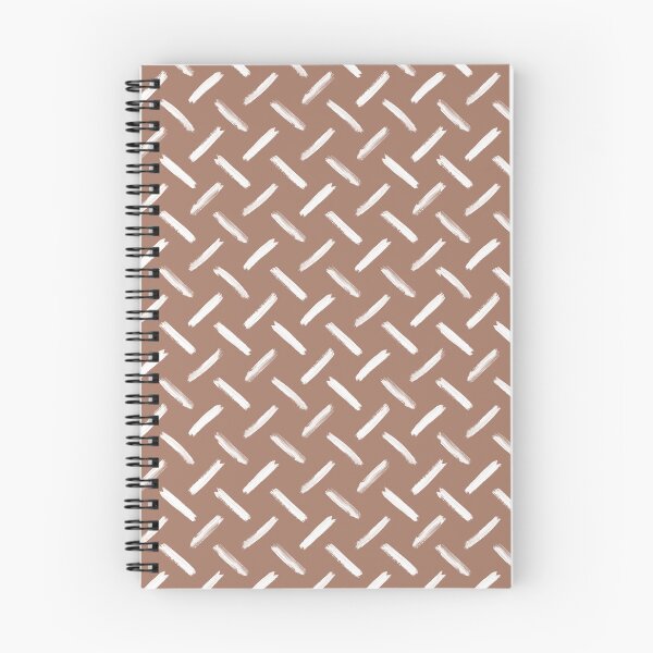 Item preview, Mocha Mousse Brown and White Hand Drawn Herring Bone Crossed Diagonal Rows of Textured Lines designed and sold by GenAumonier.