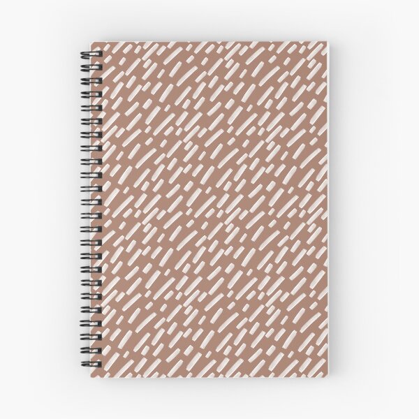 Item preview, Mocha Mousse Brown and White Dashes - Abstract Hand Drawn Textured Paint Diagonal Lines designed and sold by GenAumonier.