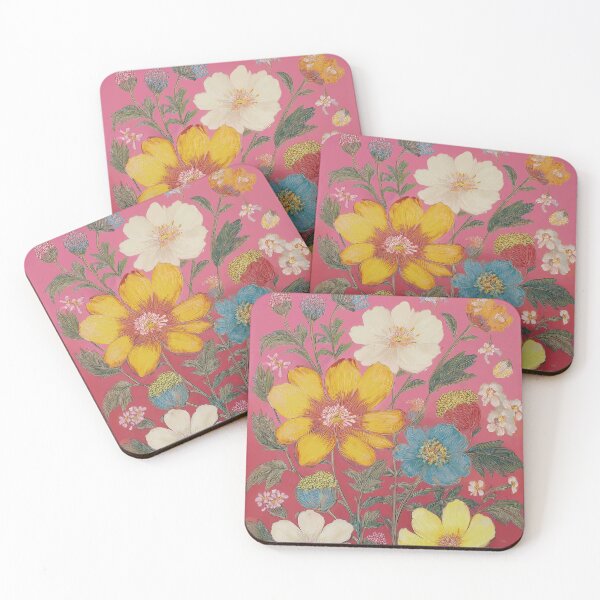 Item preview, Summer in Bloom Pink Floral Print designed and sold by Magnolia Valley Art.