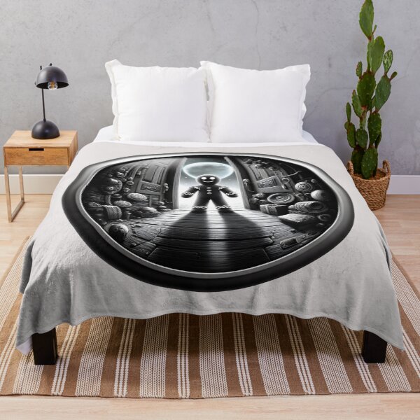 Item preview, Moonlit Gingerbread Visitor in Doorway | Fisheye designed and sold by NoNoNomad.